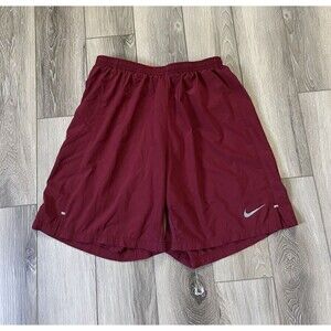 Nike Stride Dri-Fit 6” 2-in 1 Running Shorts Red Mens Lined Vented Size Medium